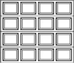 Vinyl Colonial Panel Vinyl Garage Doors, OTT Garage Doors & Service, Albuquerque NM