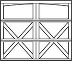 Carriage House Steel Garage Doors 9700 - Over the Top Garage Doors