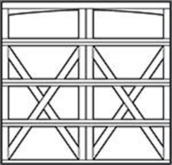 Carriage House Steel Garage Doors 9700 - Over the Top Garage Doors