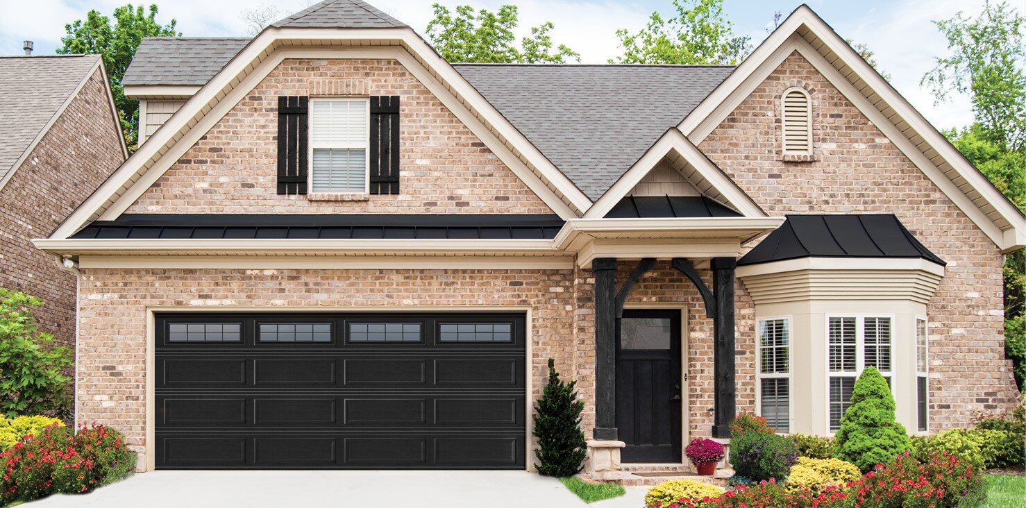 Classic Steel Ranch Door Model 8300-Ranch-Black-Stockton Spring Repair - Over the Top Garage Doors & Service Placitas