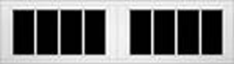 designer steel Stockbridge (4-pane) Designer Steel Garage Doors, OTT Garage Doors,, Albuquerque