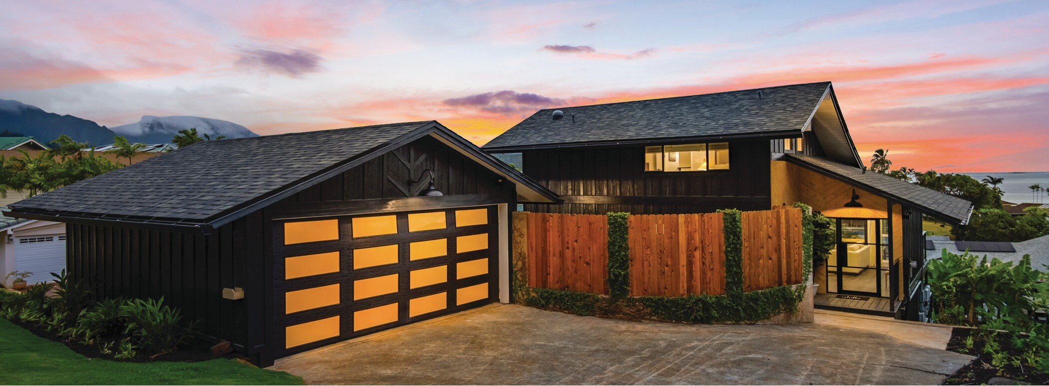 Classic Steel Garage Doors, Model 8300AG, Black Wood Grain Finish, Clear All Windows Residential Garage Doors, Albuquerque, NM