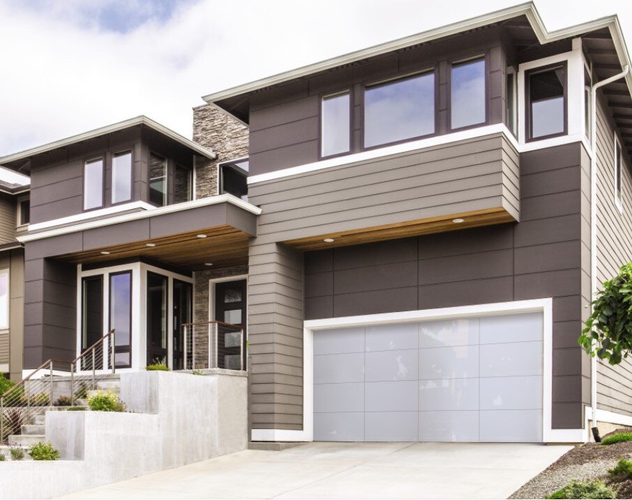 Frameless Glass Garage Doors Model 8450, Albuquerque, NM.